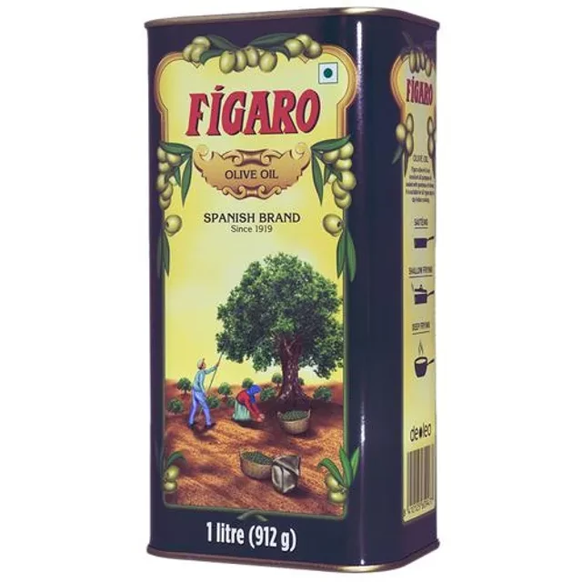 Figaro Olive Oil- Pure Olive Oil- Ideal for Indian Dishes- Imported from Spain, 1 L Tin-6.webp